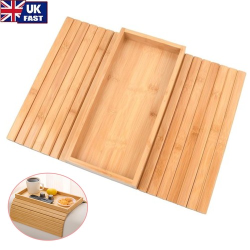 Arm rest organiser tray - tray, bamboo