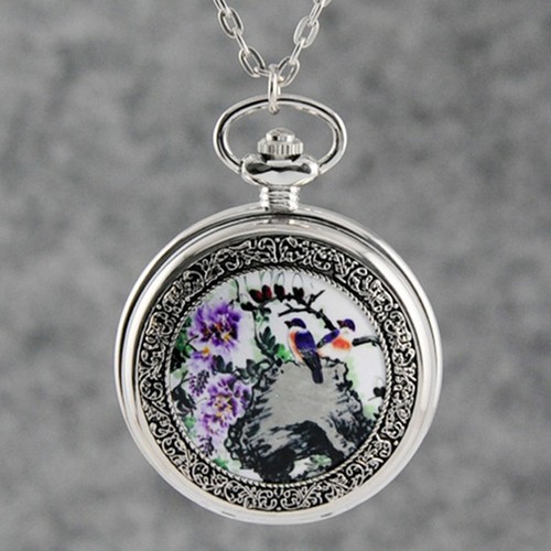 Vintage silver floral bird - vintage,