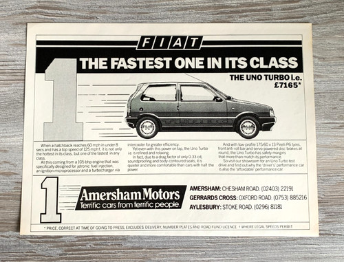 Fiat uno turbo - uno, i.e
