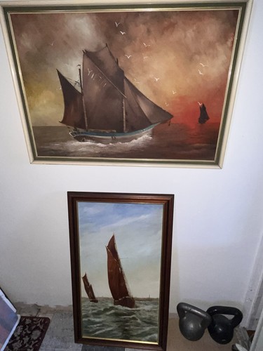 Framed original oil - xl,