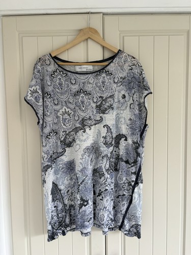 Zara 100 linen - blouse, paisley