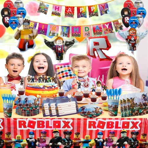 Roblox party tableware - party,