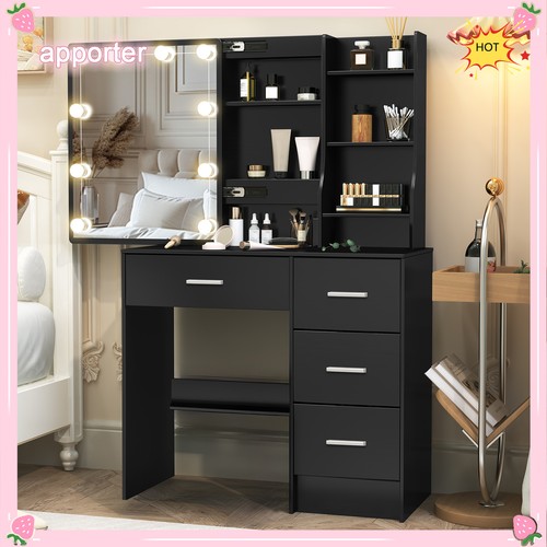 Black dressing table - table, with