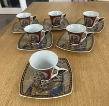 Vintage Limoges Fathi Mahmoud Egyptian Cup And Saucer set (12 pieces)