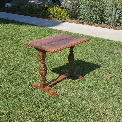 Antique refectory trestle - antique,