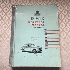 Rover P4 Workshop Manual 1950