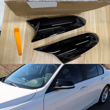 Gloss black wing mirror - black,