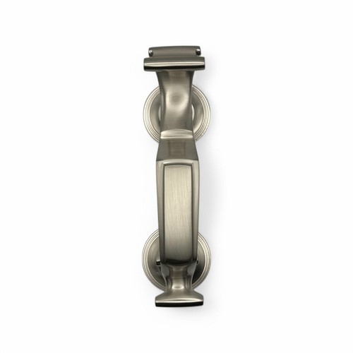 Large satin nickel - large, reeded