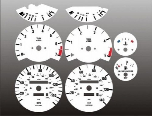 White face gauges for - white,