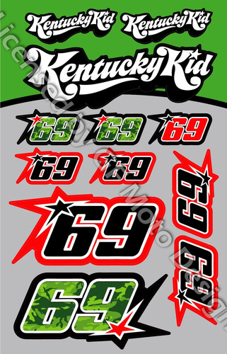 Nicky hayden set decals 12 - nicky,