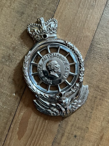 Vintage rac car badge - vintage,