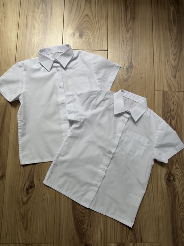 Girls white short sleeve - white, short-sleeve