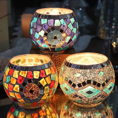3pcs moroccan mosaic glass - mosaic,