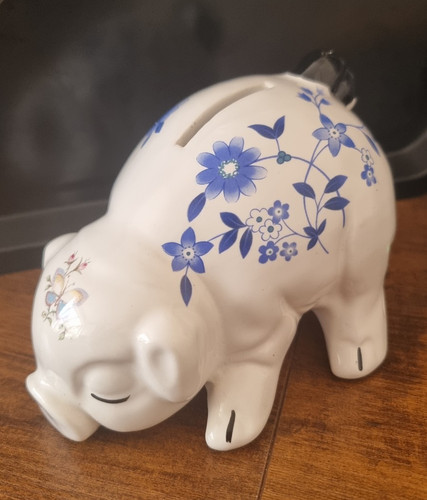Vintage ceramic pig - vintage,