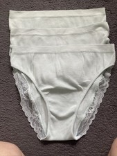 New Pack 3 Very Pale Blue Knickers Size L From Matalan