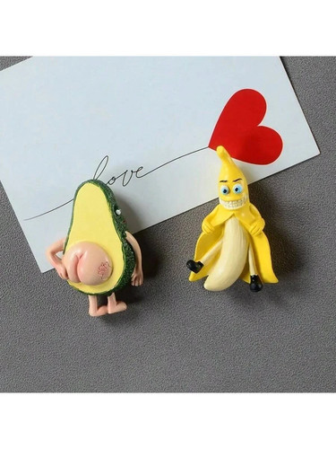 2pcs cartoon kawaii fridge - kawaii,