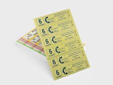750 6 Page/Game Bingo Books value similar to jumbo 6 Tickets to View -125 Strips