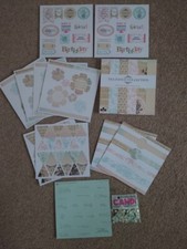 TEA DANCE Card Making Kit 8"x8" Paper Pad DieCut Toppers & Candi Craftwork Cards