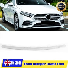 FOR MERCEDES CLA W118 A CLASS W177 AMG 18-23 FRONT BUMPER SPLITTER TRIM CHROME