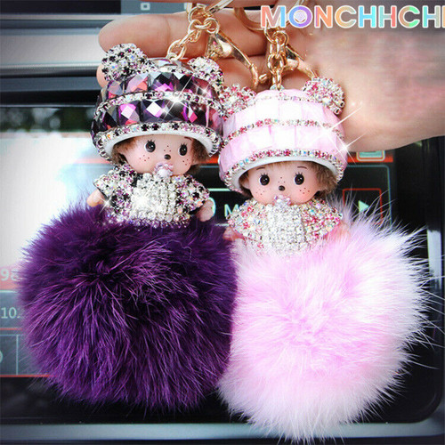 Monchichi key ring pocket - monchichi,
