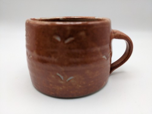 Terracotta pottery cup mug - terracotta,