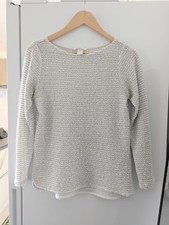 H&M Black & white light knit jumper sweater size XS