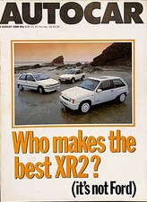 AUTOCAR MAGAZINE 03-AUG-88 - Nova GTE, Fiesta XR2, Renault 21 Ti, Charade GTti