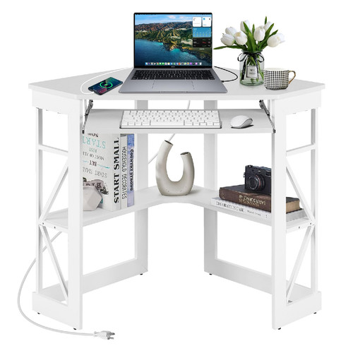 Vecelo corner computer desk - computer,