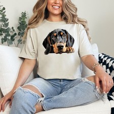 Black and tan coonhound dog - tan,