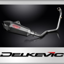 Benelli BN125 2022-2024 Complete Exhaust System X-Oval Carbon Silencer Can