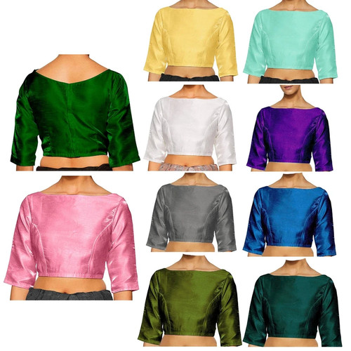 Women dupion silk blouse boat - dupion,