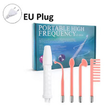 4in1 High Frequency Facial Machine Therapy Electric Wand Acne Treatment Beauty