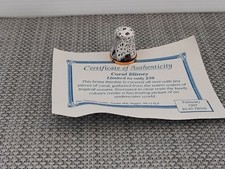 Coral Covered Brass Thimble