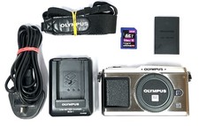 Olympus PEN E-P1 Silver Camera Body **6251 shots** + 32gbSD/CentonBag #6221