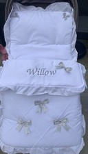 Personalised white pram - white,