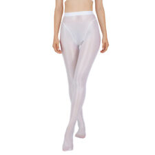 UK Women's Shiny Glossy Tights Pants Elastic Waistband Footed Pantyhose Hosiery 