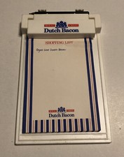 Vintage Magnetic Note Pad Shopping List  Advertising Dutch Bacon