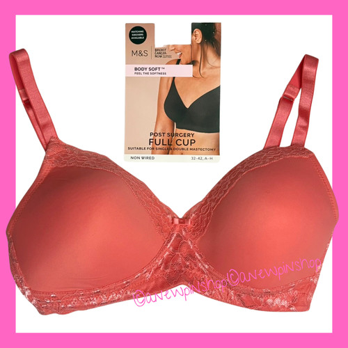 Post surgery bra coral - post,
