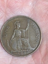 1937 King George VI One Penny