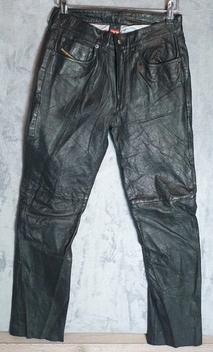 Diesel black leather trousers - diesel,