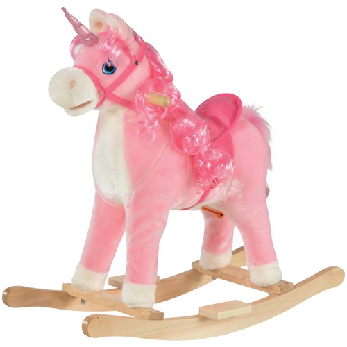 Homcom kids rocking unicorn - kids,