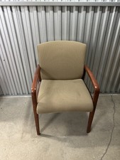 Tan & Brown Wood Chair
