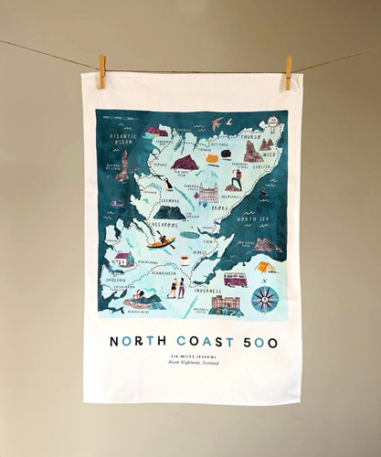 North coast 500 pictorial map - coast,