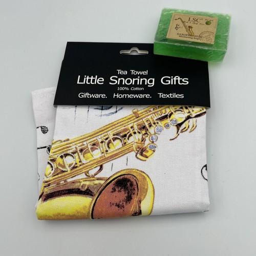 Saxophonists tea towel - saxophonists,