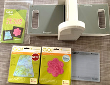 Accuquilt Go Baby ! Fabric Cutter Starter Set No Box Dies, mat etc unused BNIPs