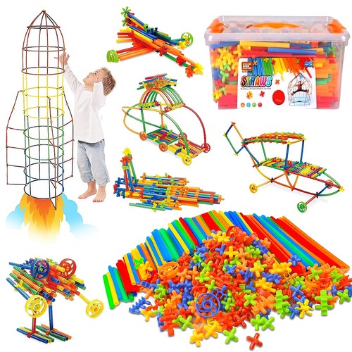 1000pcs building straws - building,