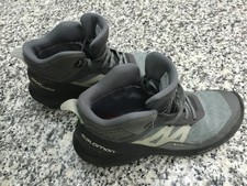 Salomon goretex ladies walking boots size 6 grey. used. See photos for condition