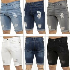 Kruze Mens Denim Shorts