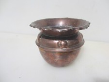Victorian Copper Trough Tub Planter Plant Pot Old Urn Art Nouveau Antique 6"W