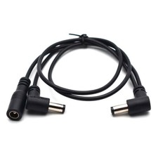 2 EFFECTS PEDAL 9V DAISY CHAIN POWER SUPPLY CABLE SPLITTER Angle Plug Ku